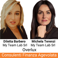 Finanza Agevolata Diletta e Michela My Team Lab Srl partner Overlux