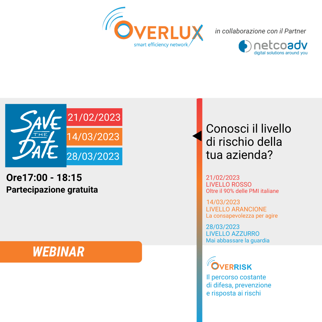 Webinar OverRisk - conosci il libello di rischio della tua azienda?
