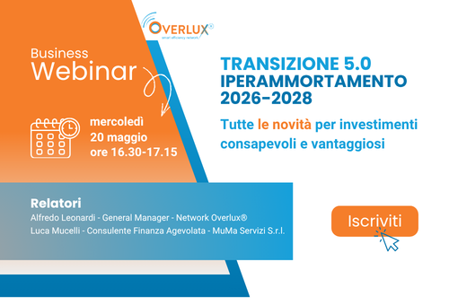 Anteprima Webinar - Overlux® - Transizione Iperammortamento
